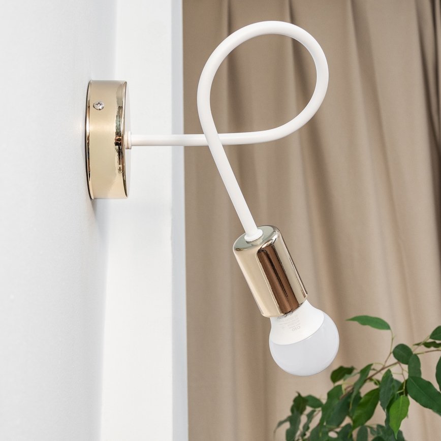 OXFORD fali lámpa 1xE27/15W/230V arany/fehér