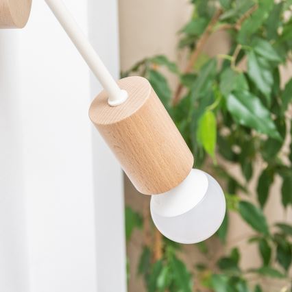 OXFORD fali lámpa 1xE27/15W/230V fenyő/krémszínű
