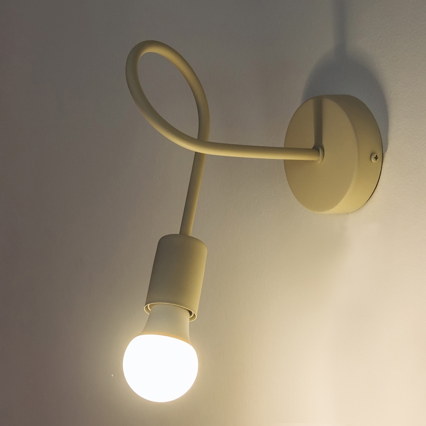 OXFORD fali lámpa 1xE27/15W/230V krémszínű