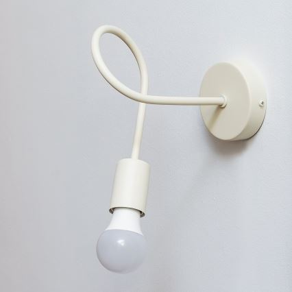 OXFORD fali lámpa 1xE27/15W/230V krémszínű