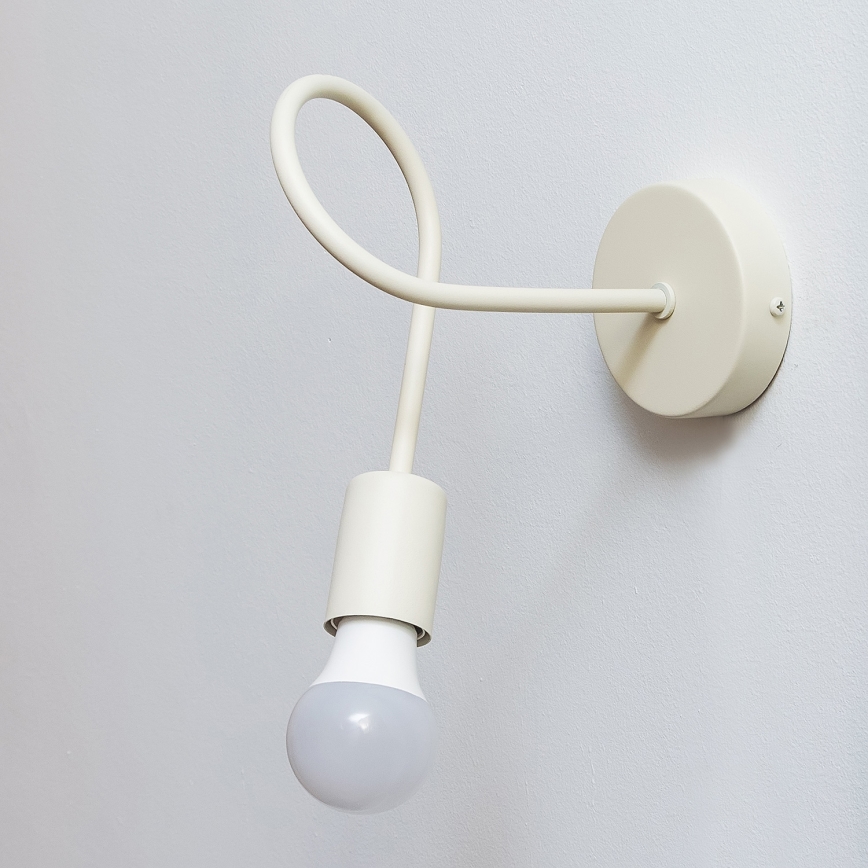 OXFORD fali lámpa 1xE27/15W/230V krémszínű