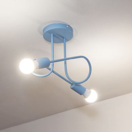 OXFORD felületre szerelt csillár 2xE27/15W/230V kék
