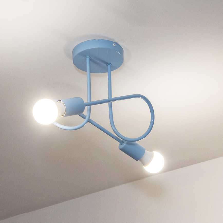 OXFORD felületre szerelt csillár 2xE27/15W/230V kék