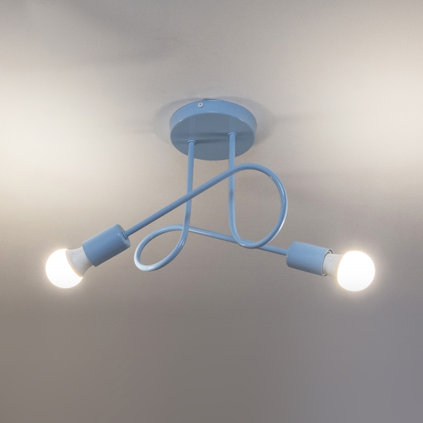 OXFORD felületre szerelt csillár 2xE27/15W/230V kék