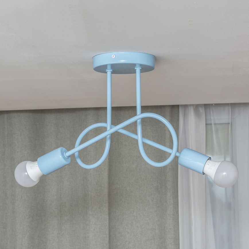 OXFORD felületre szerelt csillár 2xE27/15W/230V kék