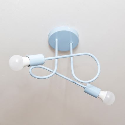 OXFORD felületre szerelt csillár 2xE27/15W/230V kék