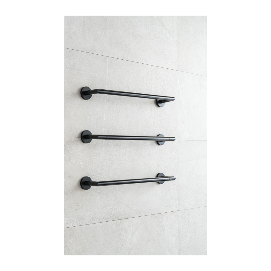 P.M.H. IN1B-L - Elektromos törölközőszárító INGA 17W/230V 85,9 cm IP44 balos/fekete