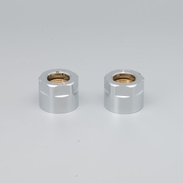 P.M.H. M15B4002 - Összeszorító csatlakozó VISION/INTER szelepekhez, fényes króm/réz 15 mm