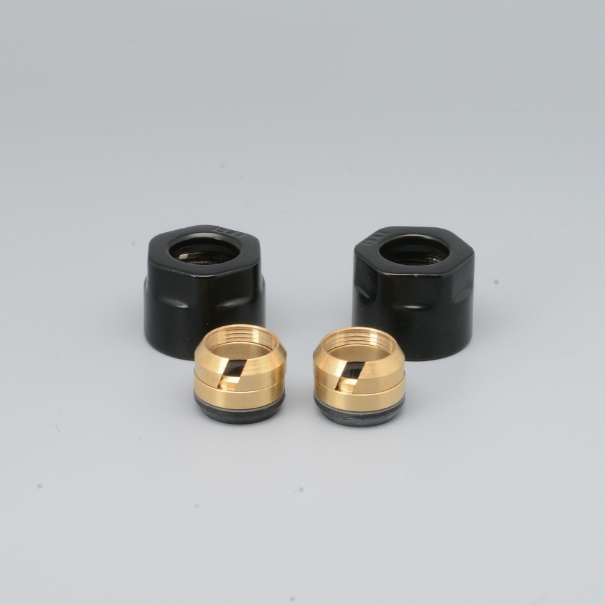 P.M.H. M15B4024 - Kompressziós csatlakozó a VISION/INTER szelephez, fekete/vörösréz, 15 mm