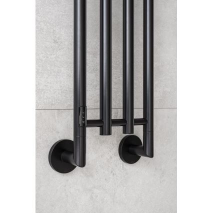 P.M.H. MO1B-RK - Elektromos törölközőszárító MONA 93W/230V 153,3 cm IP44 fekete