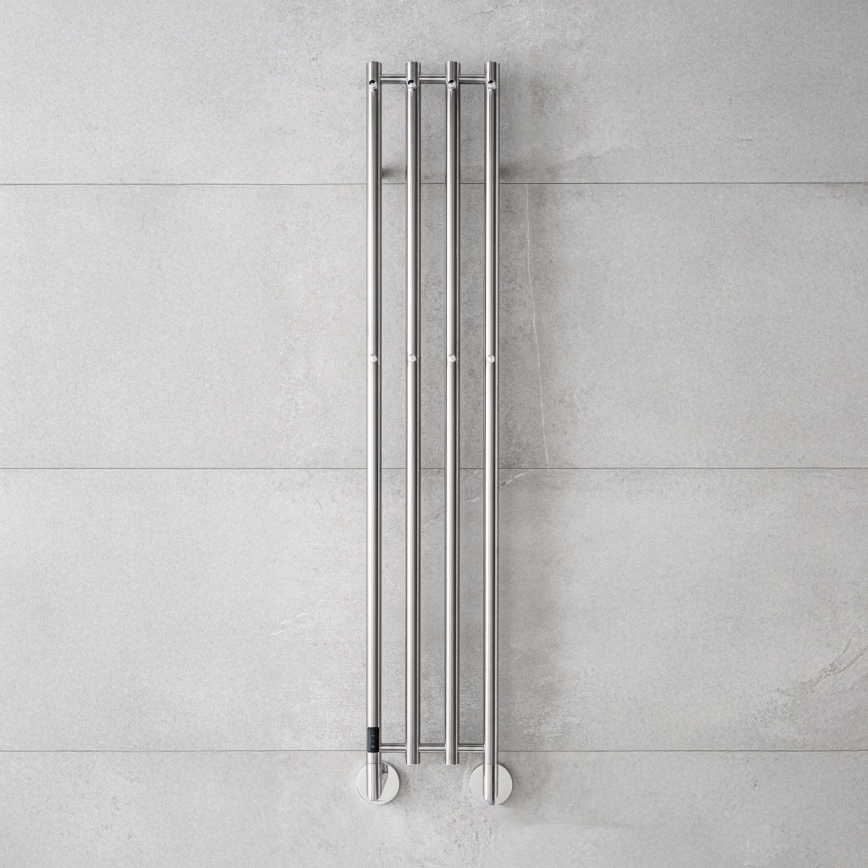 P.M.H. MO1SS-LK - Elektromos törölközőszárító MONA 93W/230V 153,3 cm IP44 polírozott rozsdamentes acél