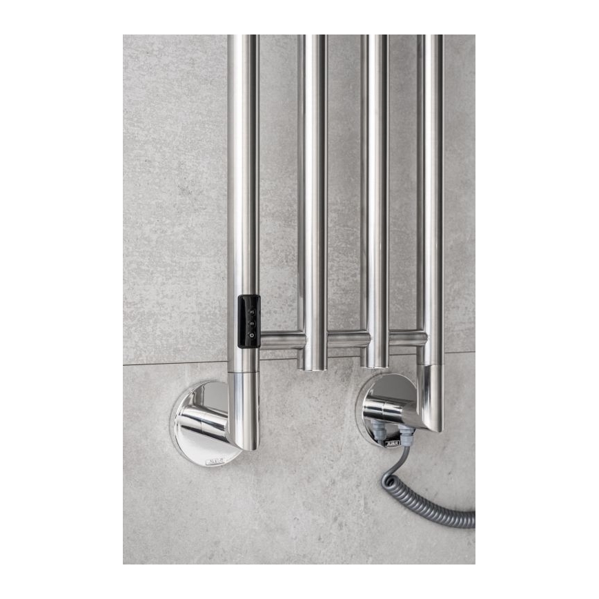 P.M.H. MO1SS-LK - Elektromos törölközőszárító MONA 93W/230V 153,3 cm IP44 polírozott rozsdamentes acél