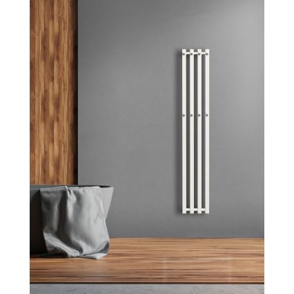 P.M.H. P2W/4 - Fürdőszobai törölközőszárító radiátor PLUTO 406 W 150 cm fehér