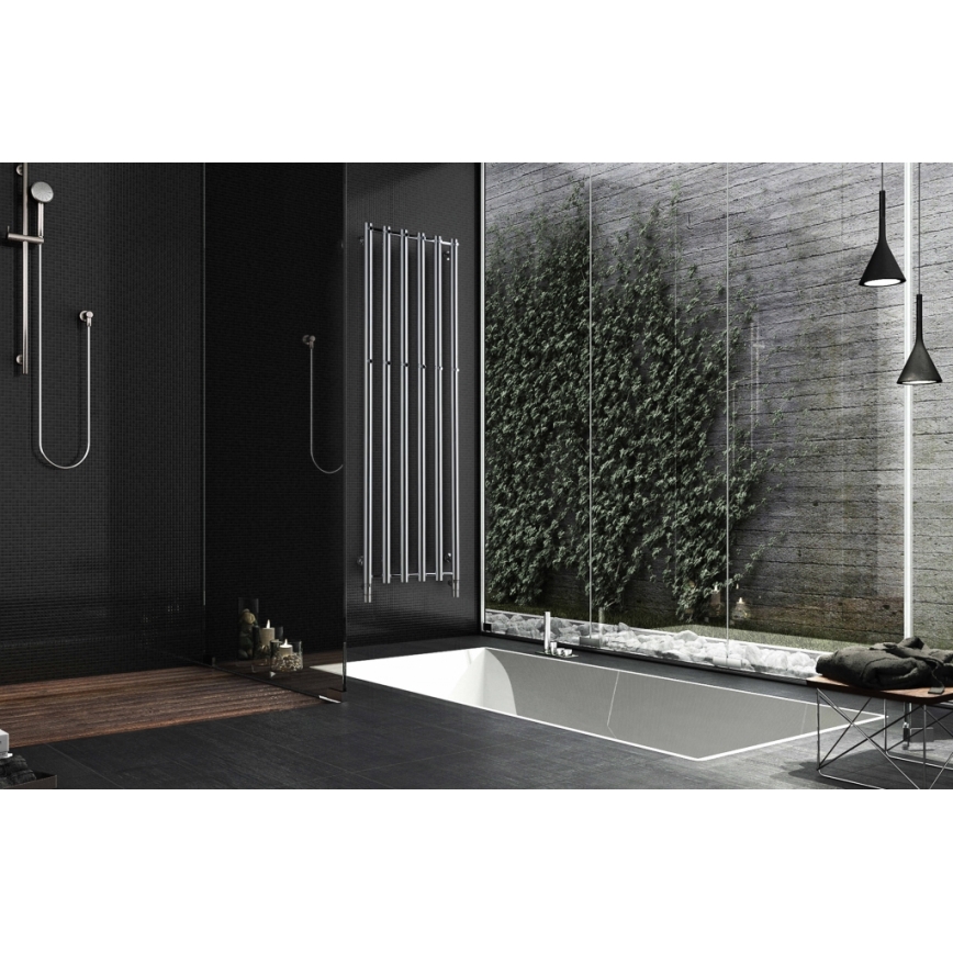 P.M.H. R2C/6 - ROSENDAL fürdőszobai létra törölközőszárító radiátor 525 W 150 cm fényes króm