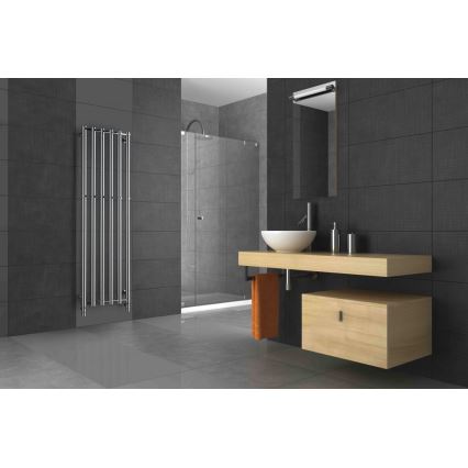 P.M.H. R2C/6 - ROSENDAL fürdőszobai létra törölközőszárító radiátor 525 W 150 cm fényes króm