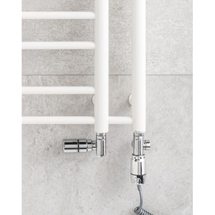 P.M.H. T2W-L - Fürdőszobai létrás törölközőszárító radiátor THEIA 352 W 154 cm balos/fehér