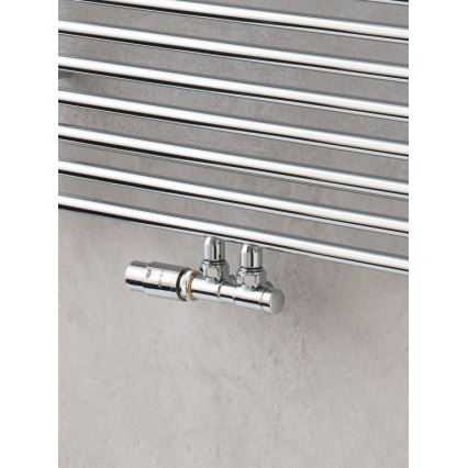 P.M.H. TERM-LC-EK - TERM termosztátfejes balos szelep, fényes króm