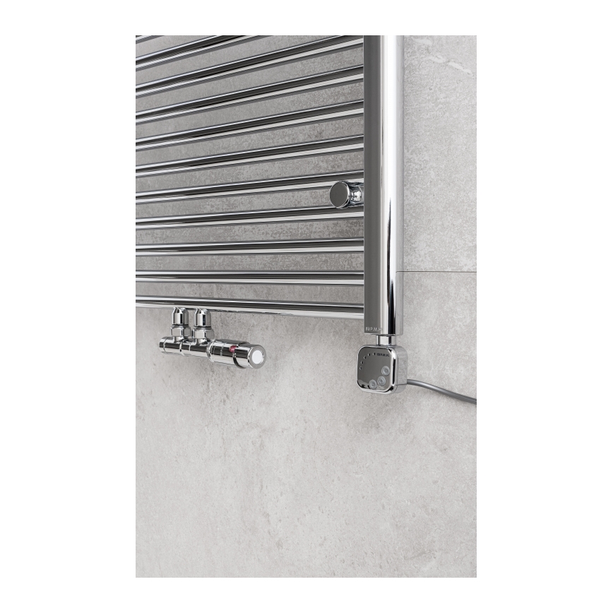 P.M.H. TERM-RC-EK - TERM termosztátfejes szelep, jobb oldali, fényes króm