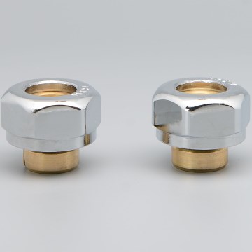 P.M.H. ZZM1602 - Szorítócsatlakozó UNIKO/TERM/DUO szelephez, fényes króm/alupex 16 mm