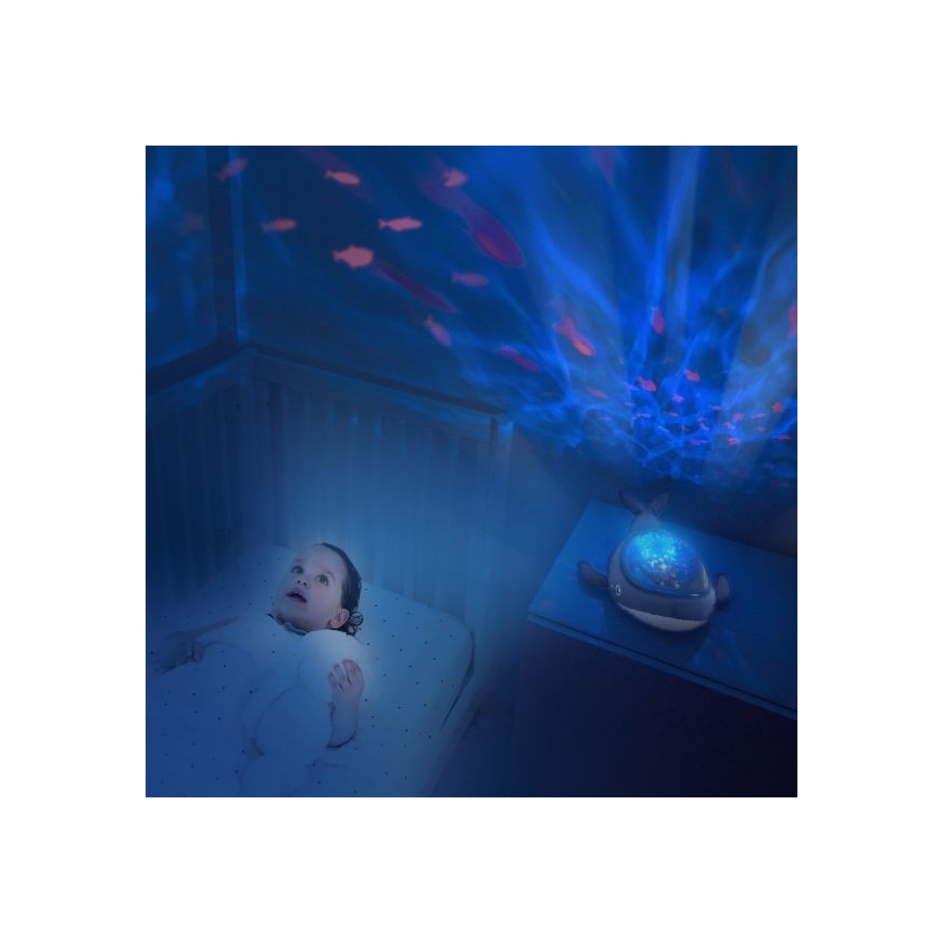 PABOBO - Projektor AQUA DREAM 3xAA bálna