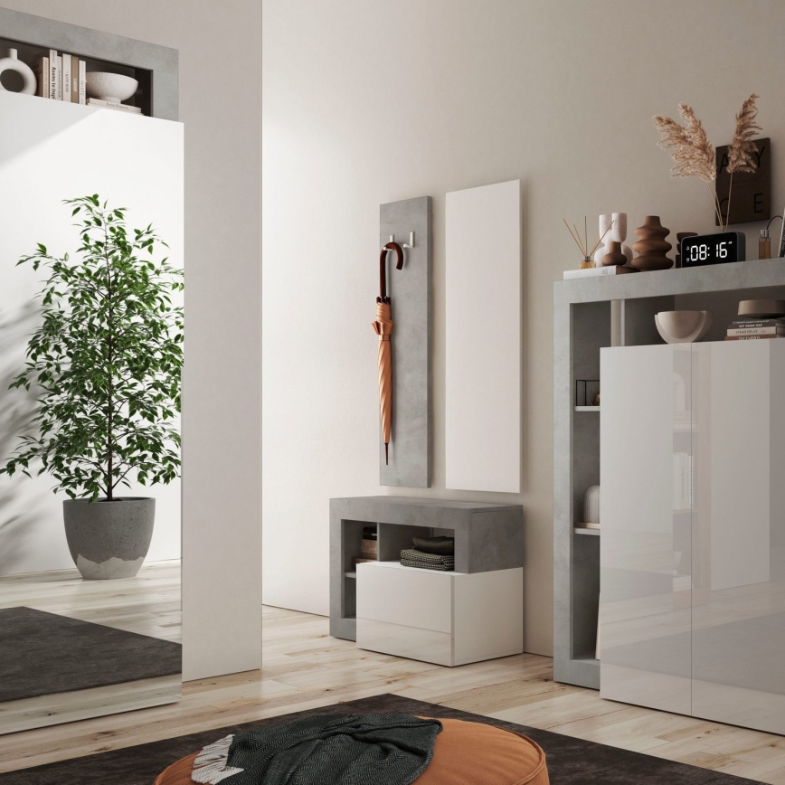 Pad LENOR fehér/szürke beton