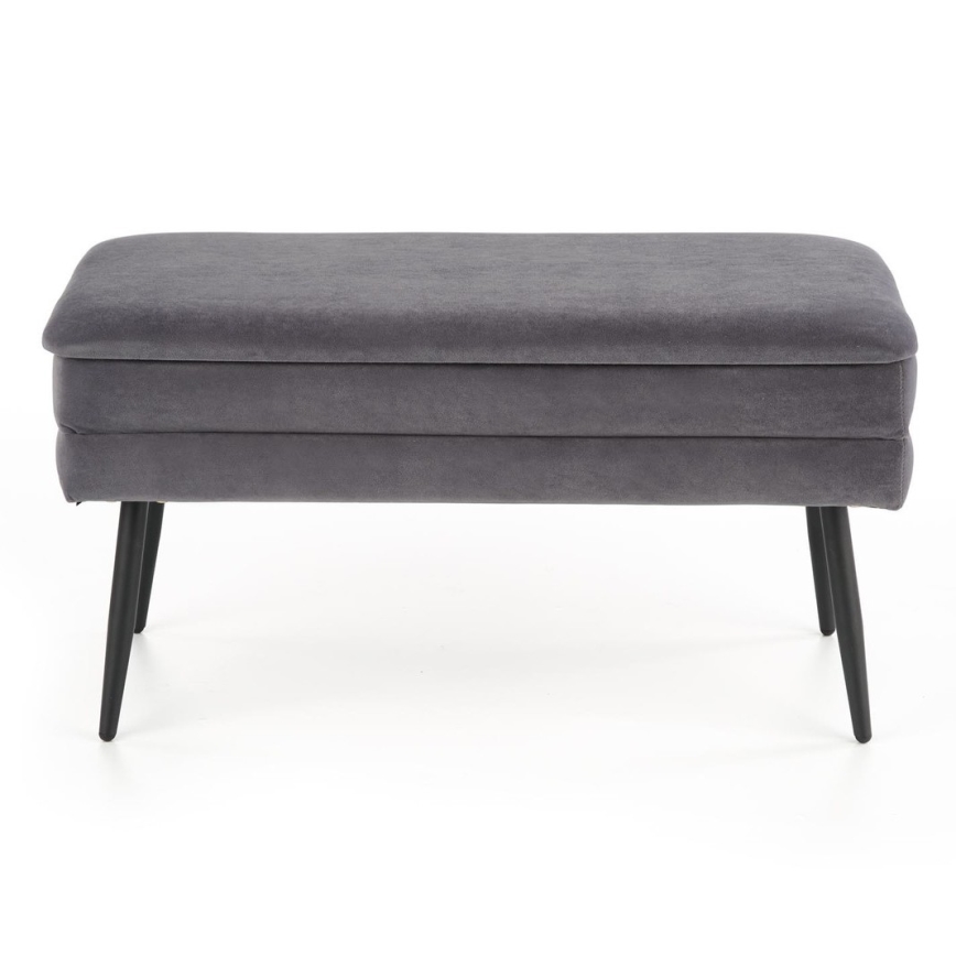 Pad tárolóhellyel VELVA 37x78 cm szürke