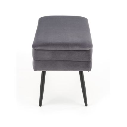 Pad tárolóhellyel VELVA 37x78 cm szürke