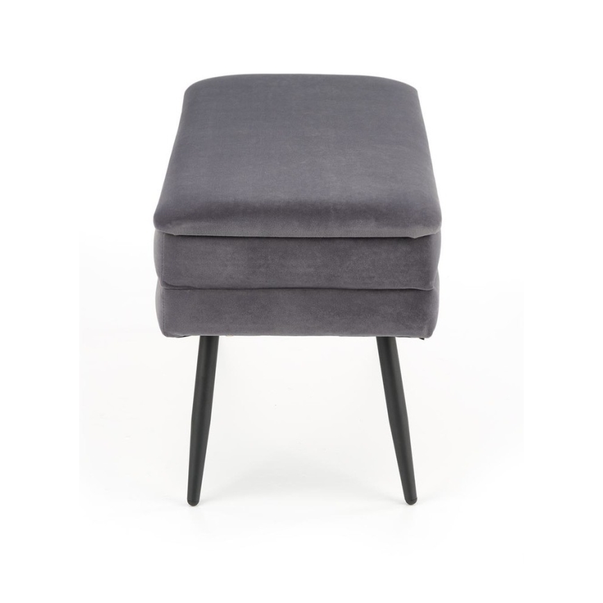 Pad tárolóhellyel VELVA 37x78 cm szürke