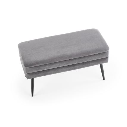 Pad tárolóhellyel VELVA 37x78 cm szürke