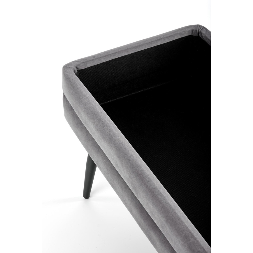 Pad tárolóhellyel VELVA 37x78 cm szürke