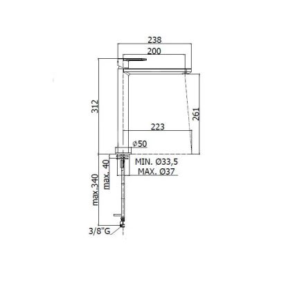 Paffoni - CANDY mosdócsaptelep, fényes króm
