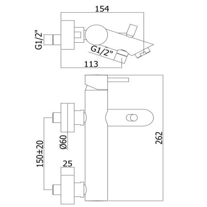 Paffoni - Fürdőkád-szett csapteleppel LIGHT, fényes króm