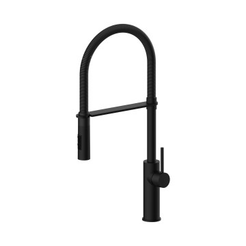 Paffoni - Kihúzható zuhanyfejes mosogató csaptelep LIGHT 52,5 cm fényes króm