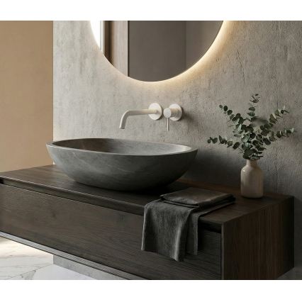 Paffoni LIGHT falba építhető mosdócsaptelep, matt fehér