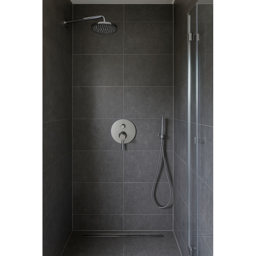 Paffoni - LIGHT falba építhető zuhanycsaptelep, fényes króm