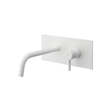 Paffoni - LIGHT mosdócsaptelep falba süllyesztett beépítéshez, matt fehér