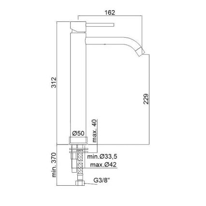 Paffoni - LIGHT mosdócsaptelep, fényes króm