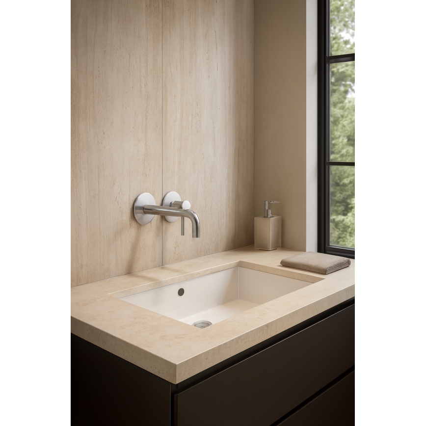 Paffoni - LIGHT rejtett beépítésű mosdócsaptelep, rozsdamentes acél