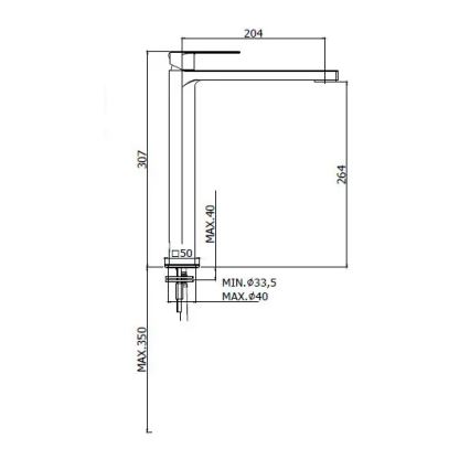 Paffoni - TANGO mosdócsaptelep matt króm