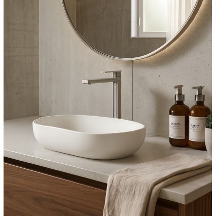 Paffoni - TANGO rozsdamentes acél mosdócsaptelep + leeresztő