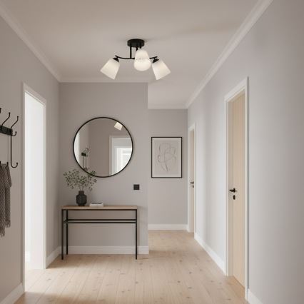 PAFOS felületre szerelhető csillár 3xE27/15W/230V, fekete