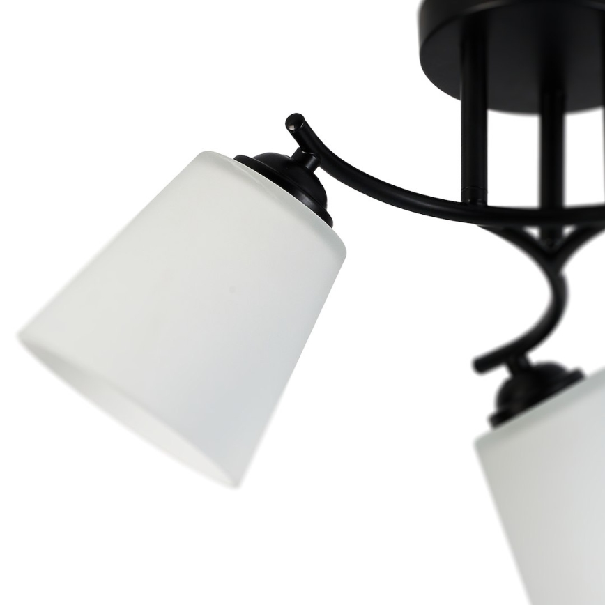PAFOS felületre szerelhető csillár 3xE27/15W/230V, fekete