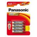 Panasonic - 4 db Alkáli elem AAA Pro Power 1,5V 1200 mAh