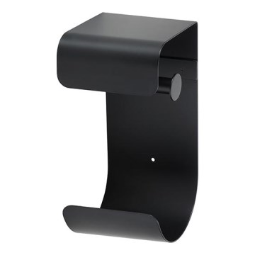 Papírtartó 12,5 x 26 cm rozsdamentes acél/fekete