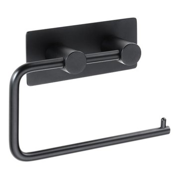 Papírtartó 14,5x10 cm, rozsdamentes acél/fekete