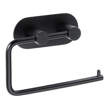 Papírtartó 14,5×10 cm, rozsdamentes acél/fekete