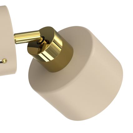 PARKLA fali spotlámpa 1xE27/15W/230V bézs/arany