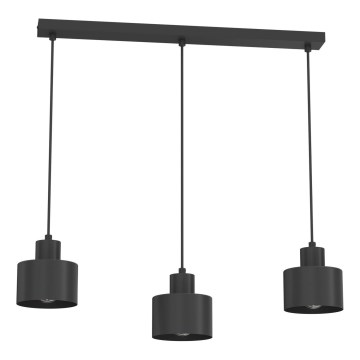PARKLA kábeles csillár 3xE27/15W/230V fekete