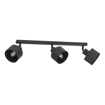 PARKLA spotlámpa 3xE27/15W/230V fekete