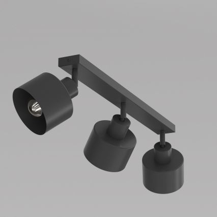 PARKLA spotlámpa 3xE27/15W/230V fekete